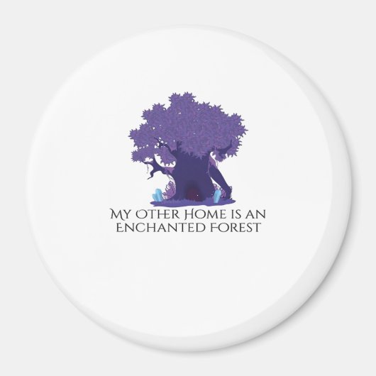 ウィムジゴス インク - 神秘的な森、月 & 魔法 A マグネット (正面)