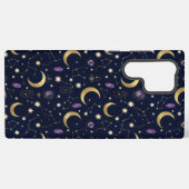 ウィムジゴス・セレスタル・ナイト・パターン – 月と星 SAMSUNG GALAXYケース (裏面横)