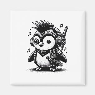 ウィムジゴス パンクロック ウィアードコア ペンギン ヴィンテージ アート マグネット