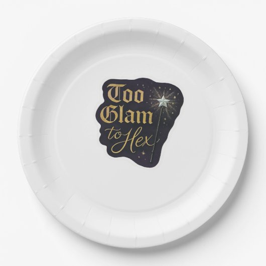 ウィムジゴス ファンタジー 神秘的な森、月 & 魔法 ペーパープレート (正面)