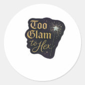 ウィムジゴス ファンタジー 神秘的な森、月 & 魔法 ラウンドシール (正面)