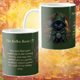 ウィムジゴス ブラックキャット 神秘のEolhxルーン ハロウィン コーヒーマグカップ