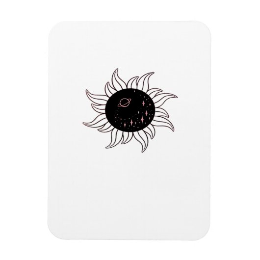 ウィムジゴス 太陽 宇宙 山々とサンセット マグネット (縦)