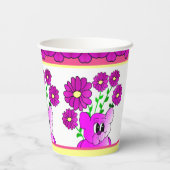 ウィムジーの明るいピンク 紙コップ (裏面)