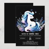 ウィムジーカスタムホース誕生日 招待状 (正面/裏面)