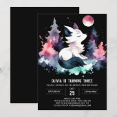 ウィムジーファンタジーオオカミ誕生日 招待状 (正面/裏面)