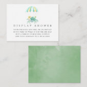 ウィムジーフローラパラシュート赤ちゃんシャワー表示シャワー エンクロージャーカード (正面/裏面)