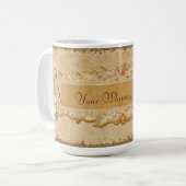ウィムジーヴィンテージ秋カスタムの名またはビジネス コーヒーマグカップ (正面左)