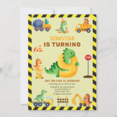 ウィムジー恐竜建築9thバースデーパーティー 招待状 (正面)