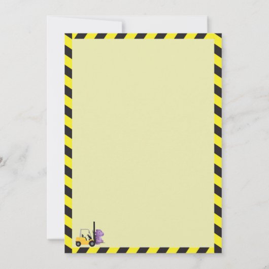 ウィムジー恐竜建築9thバースデーパーティー 招待状 (裏面)