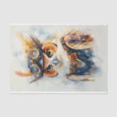 ウィムジー水色ワイズフクロウエクスプローラーCE2デコページ 薄葉紙 (正面)