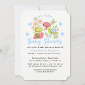 ウィムジー童話春ガーデン男の赤ちゃんシャワー 招待状 (正面)