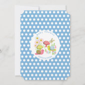 ウィムジー童話春ガーデン男の赤ちゃんシャワー 招待状 (裏面)
