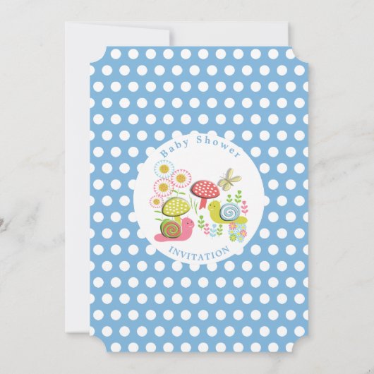 ウィムジー童話春ガーデン男の赤ちゃんシャワー 招待状 (裏面)