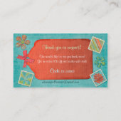 ウィムジー・コレクションくもの巣・ビジネス 名刺 (裏面)