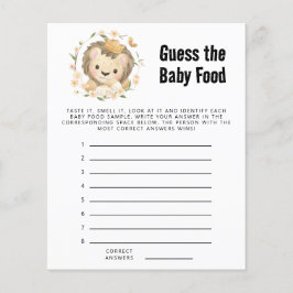 ウィムジー ライオンキング 赤ちゃんの離乳食当てゲーム