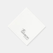 ウィムモダンイパーソナライズされたのナ結婚プキン スタンダードカクテルナプキン (角)