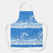 ウィメンアイススケートで滑るスポーツイラストレーション エプロン (正面)