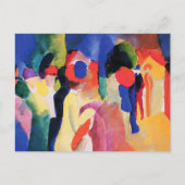 ウィメンイエロージャケットマ威厳があるーク葉書 ポストカード (正面)