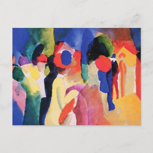 ウィメンイエロージャケットマ威厳があるーク葉書 ポストカード (正面)