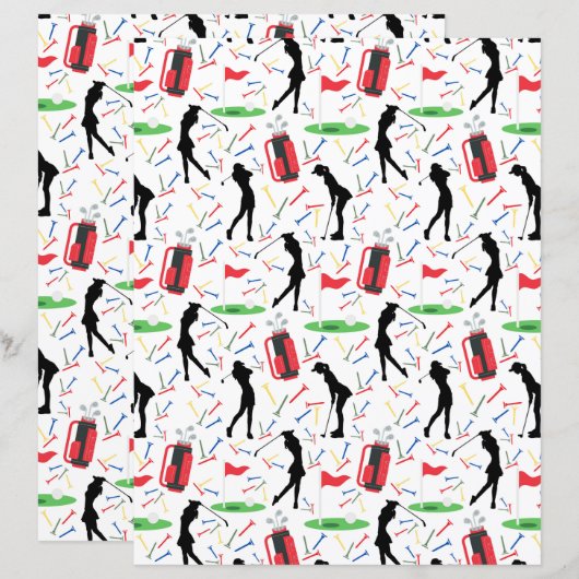 ウィメンゴルファーズスクラップブック紙 (正面/裏面)