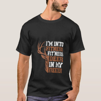 ウィメンズおもしろいハンターパパIはフィットネスディアフリーに Tシャツ