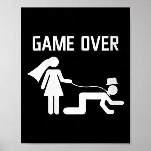 ウィメンズおもしろい新婦結婚の学士号 ポスター (正面)