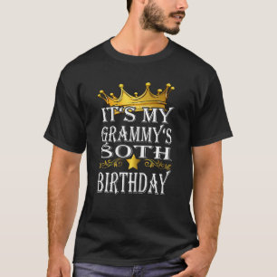 ウィメンズそれは私のグラミーの80番目の誕生日の王冠の王8 Tシャツ
