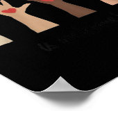 ウィメンズアイダホ先生みんなここで拳 ポスター (角)