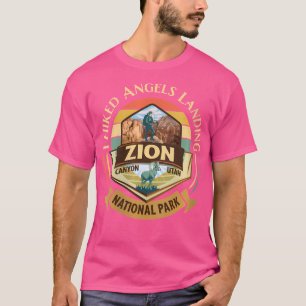 ウィメンズアイハイクエンジェルズランディングジオンレトロヴィンテージB Tシャツ