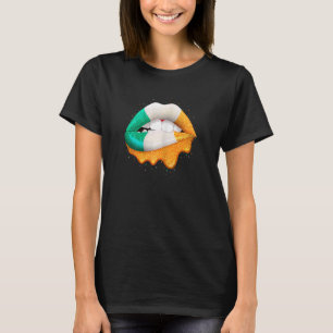 ウィメンズアイリッシュフラッグリップウィメンズガールズSt patricksダ Tシャツ