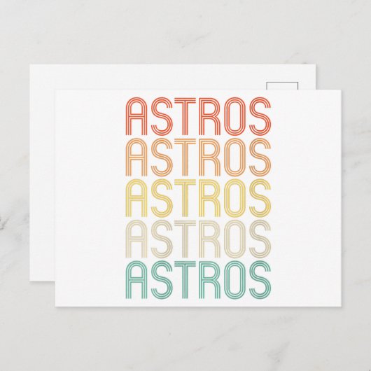 ウィメンズアストロス シーズンポストカード (正面/裏面)