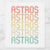 ウィメンズアストロス ワインラベル (シングルラベル)