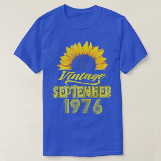 ウィメンズアパレルサンフラワーヴィンテージ1976年9月46日 Tシャツ (デザイン正面)