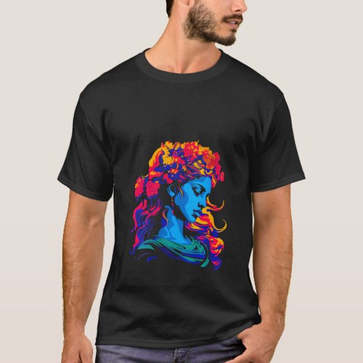ウィメンズアフロディーテギリシャVネック Tシャツ (正面)