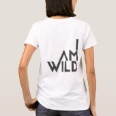 ウィメンズアメリカンアパレルカリフォルニアフリースジップジョグ Tシャツ (裏面)