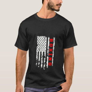 ウィメンズアメリカ国旗アメリカボクシングスポーツアパレル Tシャツ