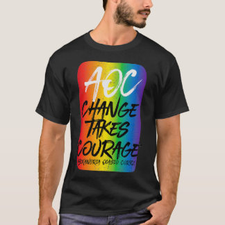 ウィメンズアレキサンドリアオカシオ – コルテス， AOC，変更引用文 Tシャツ