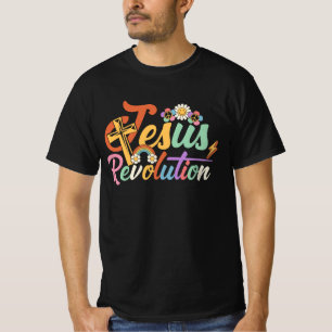 ウィメンズイエス革命グルーヴィフラワーヴィンテージChri Tシャツ