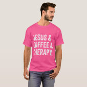 ウィメンズイエズスアンドコーヒーとセラピー Tシャツ (正面フル)