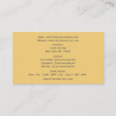 ウィメンズイエローファッションシューズピンクハイヒール 名刺 (裏面)