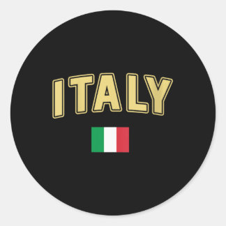 ウィメンズイタリアギフトフラッグイタリアヴィンテージイタリア ラウンドシール