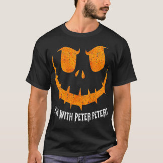 ウィメンズイムピーターカップルのハロウィーンガールズウィメンズ Tシャツ