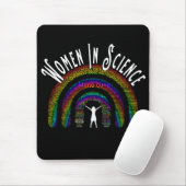 ウィメンズインサイエンスレインボーワードフィルデザイン マウスパッド (マウス)