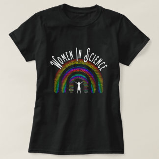 ウィメンズインサイエンスレインボーワードフィルデザイン Tシャツ