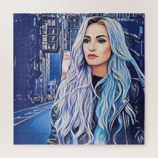 ウィメンズインシティシュール抽象芸術アート ジグソーパズル (縦)