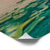 ウィメンズインターコイズブルーon a Nightビーチ ポスター (コーナー)