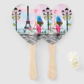 ウィメンズインパリハンドファンエッフェルタワー ハンドファン (正面&裏面)