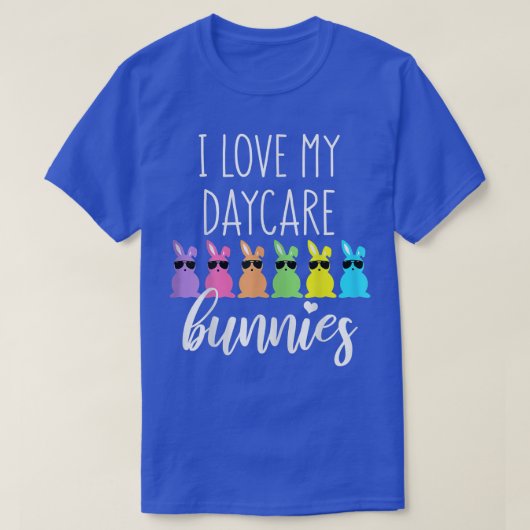 ウィメンズイースターデイケア先生プロバイダー私は私のDを愛する Tシャツ (デザイン正面)