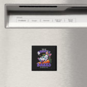 ウィメンズイースターバニーおもしろいウィード喫煙ウサギ4_20 マグネット (インサイチュ (食洗機))